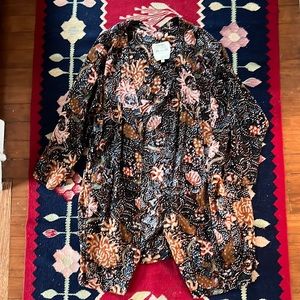 Madewell lightweight batik print jacket size S